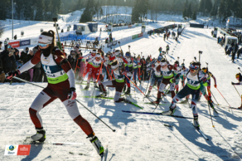 IBU Junioru kausa posms biatlonā - sprints sievietēm 9 km (17.01.)